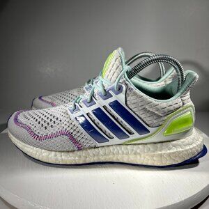 Adidas Ultraboost 1.0 Shoes Big Boys Size 6 Sneakers White Green Running Walk